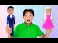 Alex Teaches Barbie Ellie And Ken Eric Dolls To Brush Eat And Play