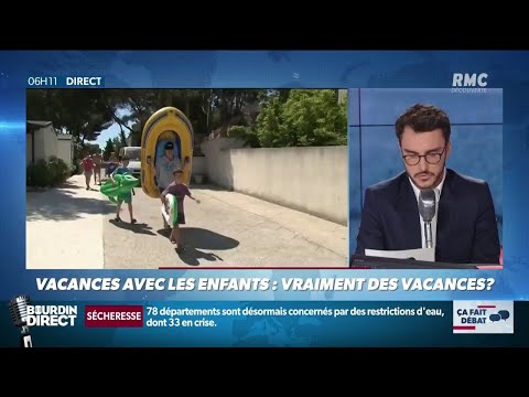 Partir en vacances avec ses enfants, est-ce vraiment des vacances? Ça fait débat sur RMC