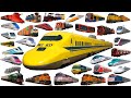 50 Types of Trains for Kids | Bullet Trains, Subway, Steam & High-Speed Trains | Learn Train Names