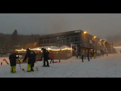 Super Besse, balade sous la neige dans les rues le 2 janvier 2025