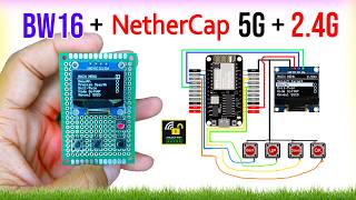 DIY Best WiFi Analyzer Tool 📶 (2.4GHz + 5GHz) | BW16 + Latest NetherCap Firmware 🔥 Full Tutorial