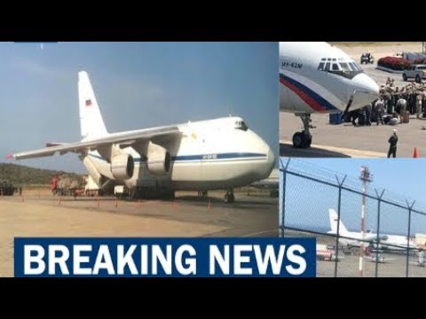 Russian military jets carrying 100+ troops land in Venezuela Breaking News March 2019 Video