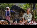 Authentic Nepali Village Food Traditional Raksi Making Pork Curry Cooking TheRuralLifeNepal