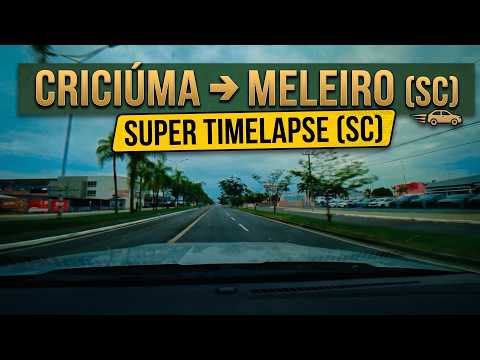 Across Southern Brazil’s Farmlands | Criciúma to Meleiro (4K Timelapse Drive)