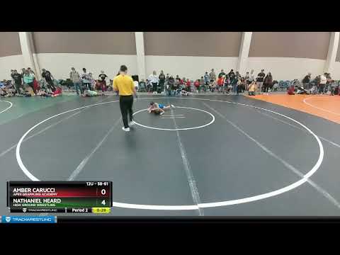 58-61 Lbs Quarterfinal - Nathaniel Heard, High Ground Wrestling Vs Amber Carucci, Apex Grappling A