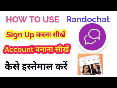 sign up randochat app | login randochat app| create account randochat