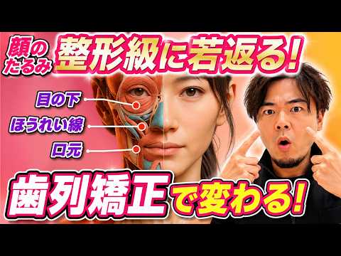 【歯列矯正で変わる】顔のたるみ整形級に若返る！