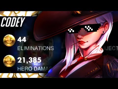 CODEY DOMINATING AS ASHE! 44 ELIMS! [ OVERWATCH SEASON 18 TOP 500 ]