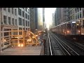 Train Ride Chicago S Downtown Loop USA