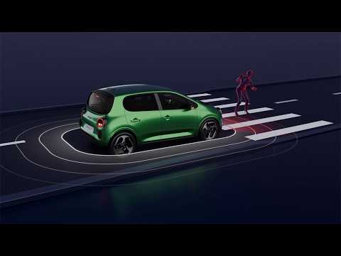 Renault Twingo E-Tech elétrico - vídeo tutorial - travagem de emergência ativa