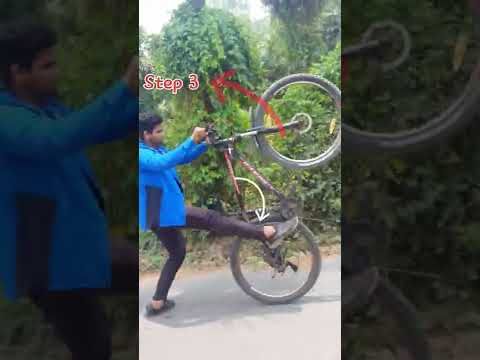 how to wheeling in cycle tutorial | MTB cycle stunt|wheeling in cycle 15 seconds #shorts #mtb #stunt