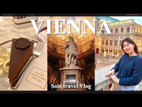[Viagem solo para Viena para estudante universitária🇦🇹] Vlog de Viena na Áustria: Viagem solo para Viena com legendas em inglês :)