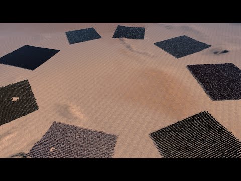 8 ARMIES OF 5000 GUNNER SOLDIERS EACH FREE FOR ALL - Ultimate Epic Battle Simulator