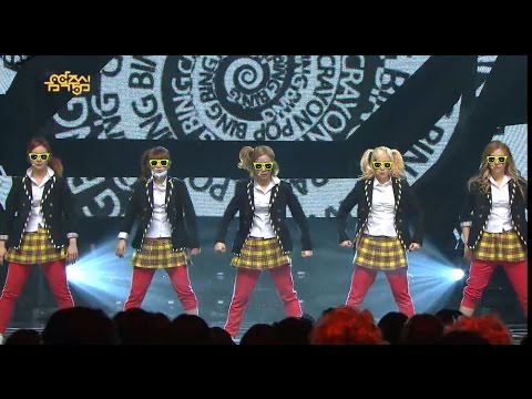 【TVPP】Crayon Pop - Bing Bing, 크레용팝 - 빙빙 @ Comeback Stage, Show! Music Core Live