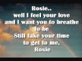 THE KOOKS - Rosie LYRICS 