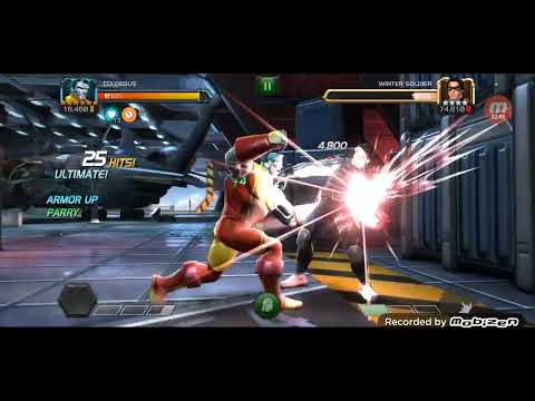 Mcoc unawake colossus rank 3 6* unreal damage. rank 4 coming up