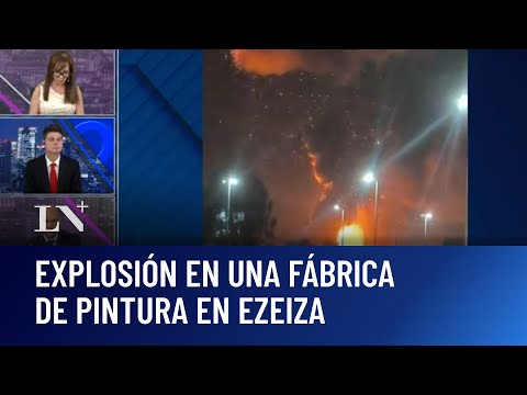 Impactante explosión en Ezeiza: incendio cerca del polo industrial