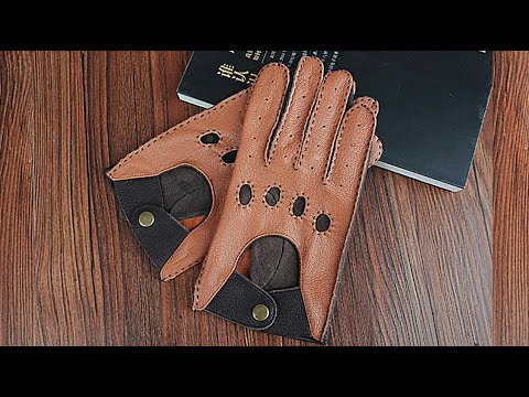 Качественные мужские кожаные перчатки   с Алиэкспресс