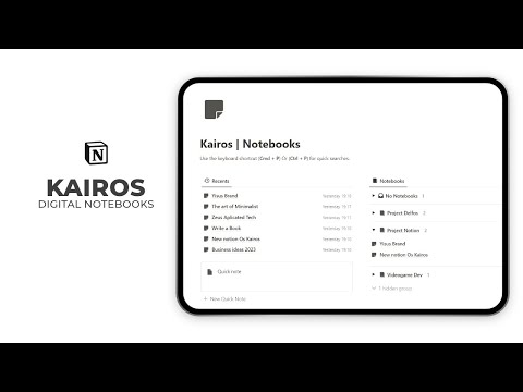 Kairos - Digital Notebooks | Prototion | Buy Notion Template