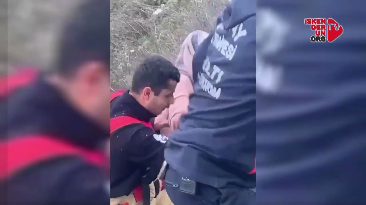 Oğlağını Kurtarmak İsterken Mahsur Kaldı…