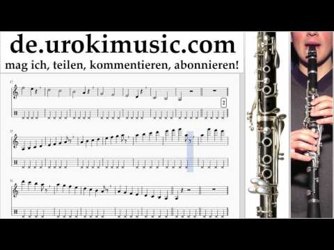 Klarinettenunterricht Mission Impossible - Theme Noten Lernen Teil#1 um-i995