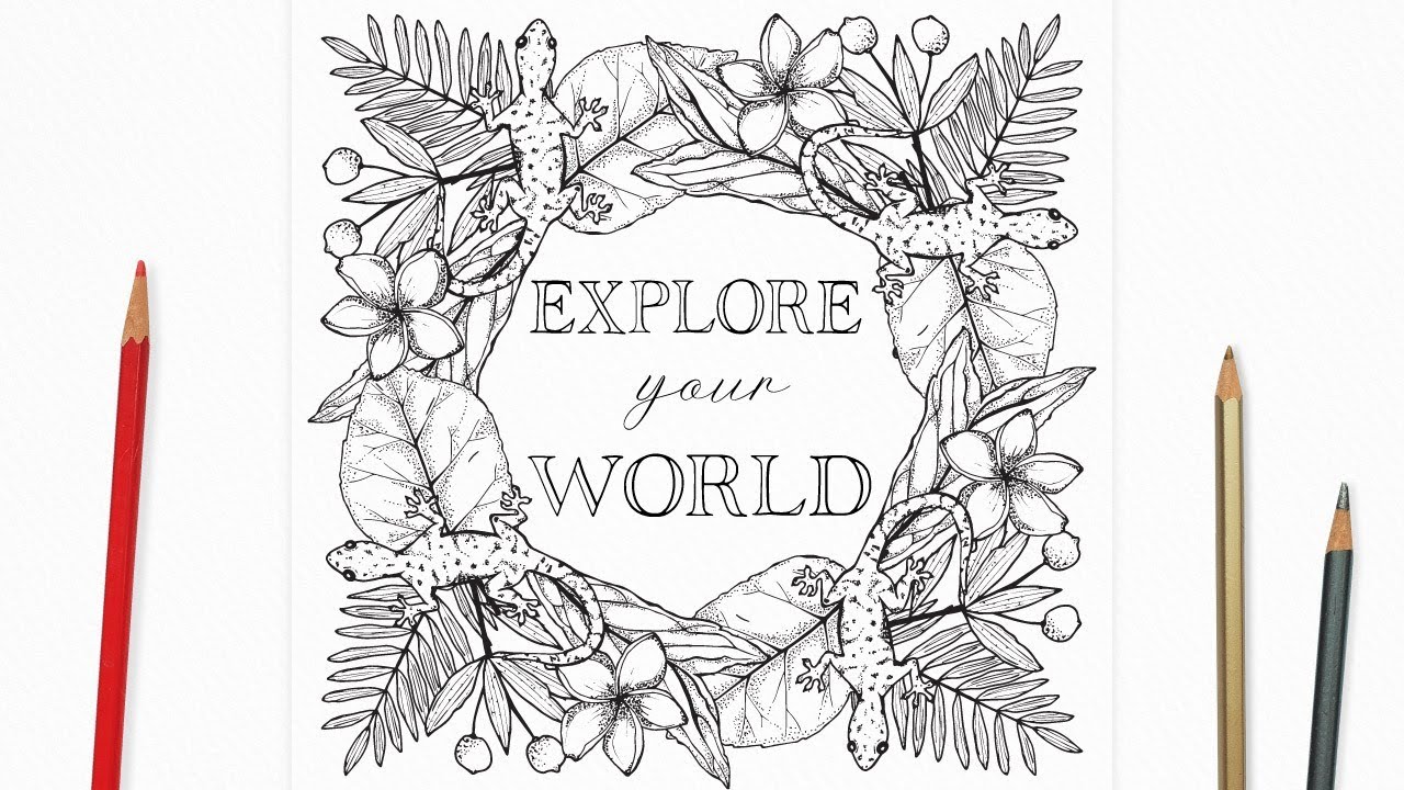 Hand Drawn Mandalas is Adobe Illustrator (Tropical Paradise Tutorial)