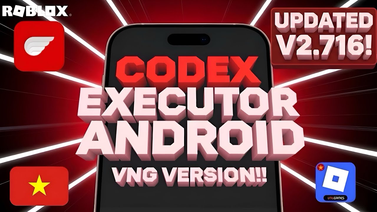 Download & Install Latest updated VNG Codex Executor for Android | Updated VNG Roblox Codex Executor