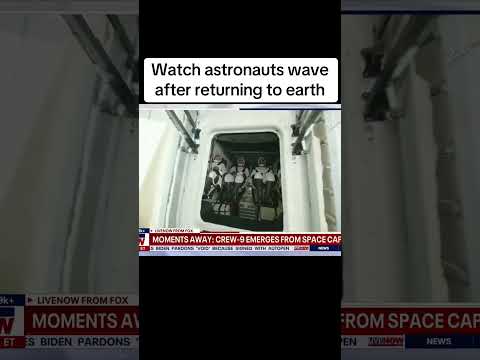 Video | Watch astronauts wave after returning to earth