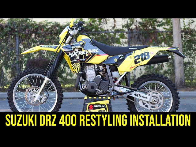 2000-2024 Suzuki DRZ400 Restyling Graphics and Plastics Install