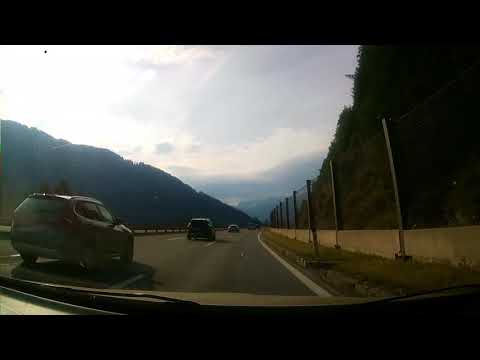 Brennerautobahn A13/A22 Österreich - Car Driving On Bord Timelapse Aufnahme