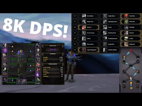 225 Night Fae Fury Warrior | +16 (+2) Mists (Tyrannical, Inspiring, Necrotic)