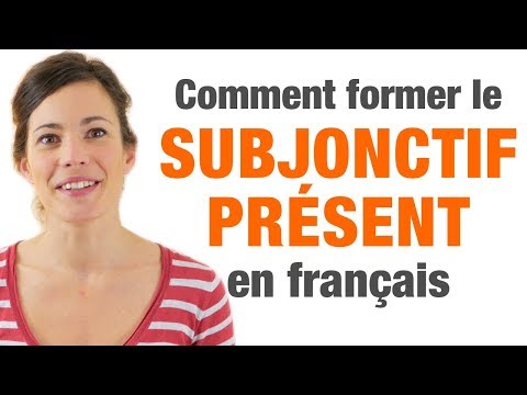 Subjonctif présent français - Formation