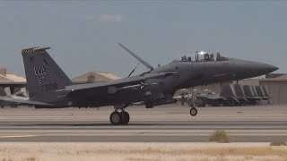 preview picture of video 'F-15's & F-16's in Action at Nellis (Including the Thunderbirds)'