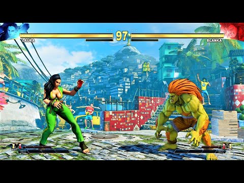 Laura vs Blanka (Hardest AI) - STREET FIGHTER V