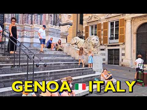 [4K] 🌍 ITALY 🇮🇹 GENOA 🍕 Walking tour 🍷🍝 LIGURIA 🇮🇹 CAMOGLI'S CHARM 🏝️ 4K 60fps UHD