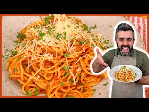 BÁSICO E DELICIOSO! MACARRÃO COM MOLHO DE TOMATE E QUEIJO I Receitas de Pai