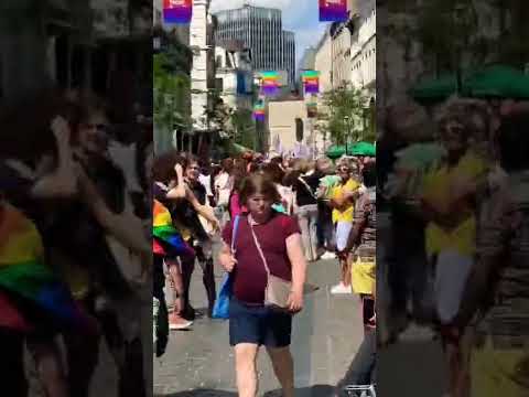 Streets of Brussels at Pride. 2022