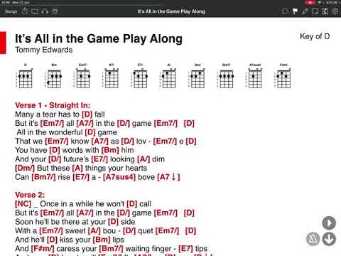 It's All In the Game - Tommy Edwards