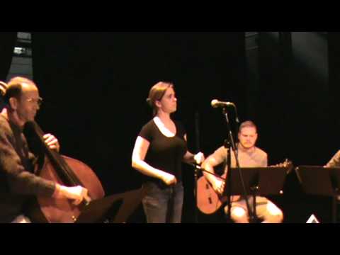 Jen Allen-Zito sings Coimbra at a rehearsal with Cary Black, Tom Hopper and Julian Smedley