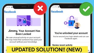 How to Unlock Facebook Account (NEW UPDATE) | Your Account has been Locked Facebook Learn More 2023