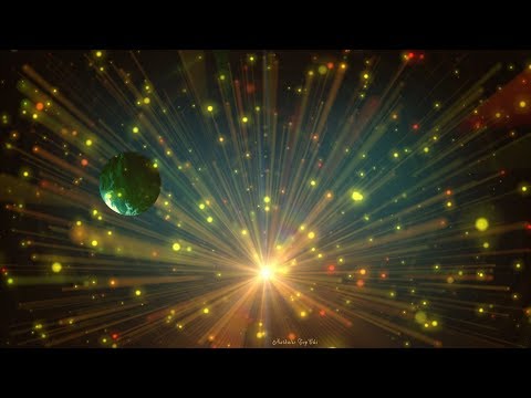 📲Pulsating Particles, Light Rays and a Mysterious Planet 📲 4K Relaxing Screensaver