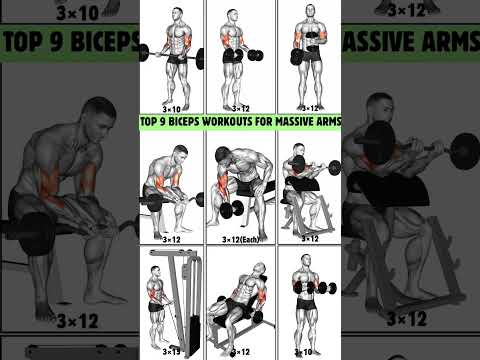 Top 9 Biceps Workouts for Massive Arms | #workout #bicepsworkout