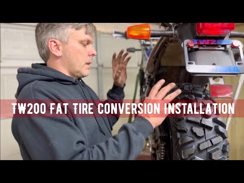 bradley performance products/TW200 Fat Tire Conversion Installation