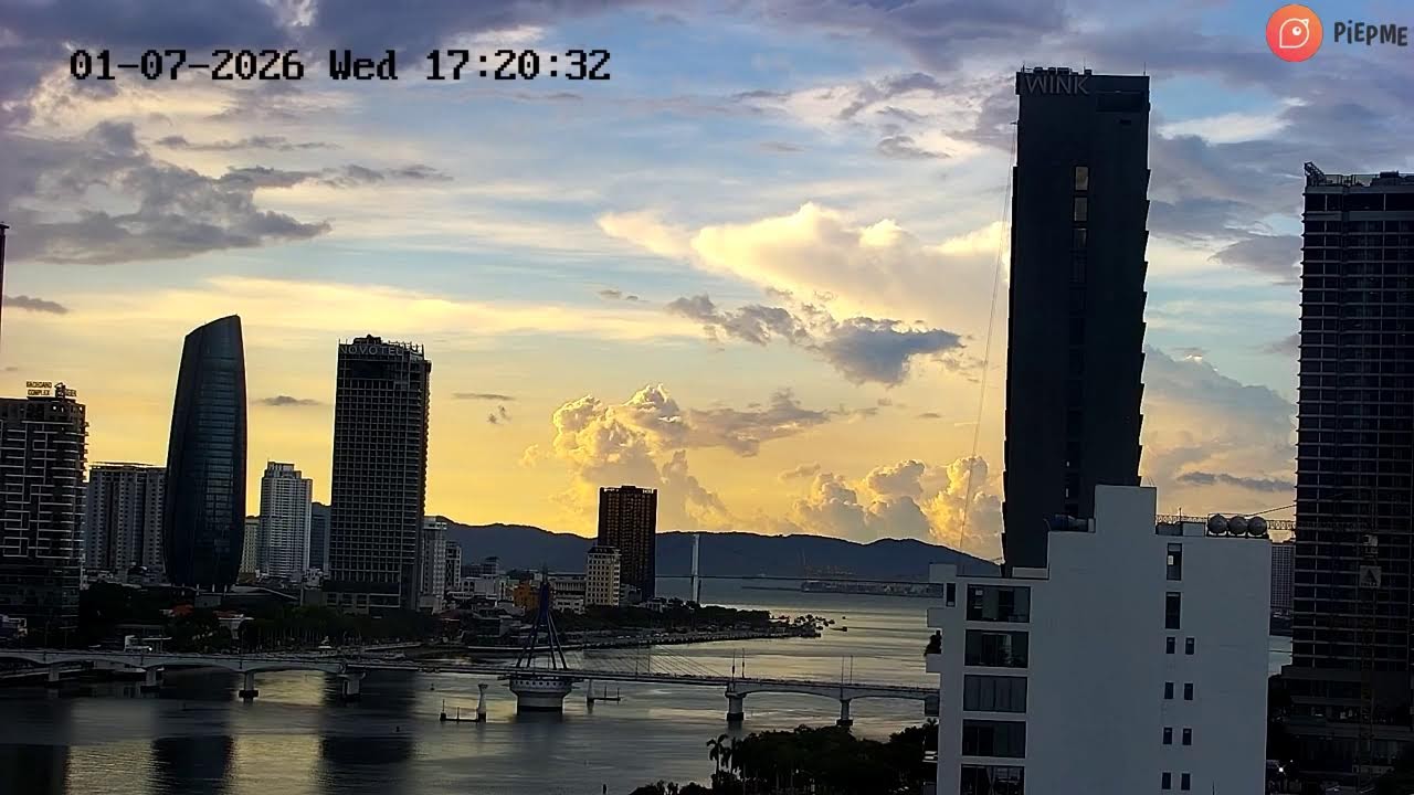 Live webcam view of Río Han y Puente del Dragón