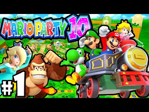Mario Party 10 Wii U 2 Player PART 1 Mushroom Park VS Mini-Boss Gameplay Walkthrough Nintendo HD