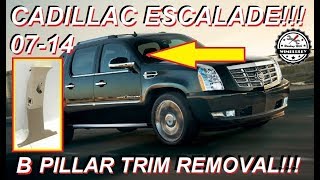 How to Remove B Pillar Trim 2007-2014 Escalade Tahoe Suburban Silverado Yukon Sierra Avalanche Fix