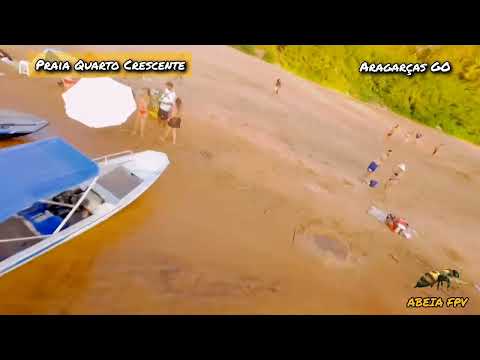 ABEIA #fpv #praia Quarto Crescente #aragarças GO #drone #turismo 