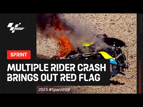 MotoGP2023 第4戦スペイン(ヘレス・サーキット‐アンヘル・ニエト)クラッシュハイライト動画