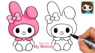 How to Draw My Melody | Sanrio