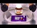 Cadbury Nutella Ice Cream Rolls ASMR